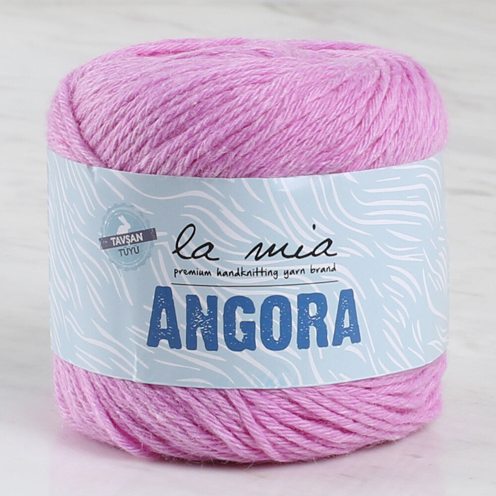 La Mia Angora 50gr Pembe El Örgü İpi - L107